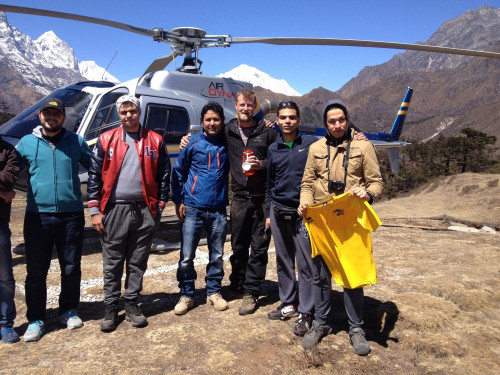 Gorakshep to Kathmandu Helicopter Flight